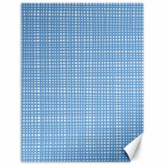 Blue knitted pattern Canvas 12  x 16 