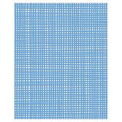 Blue Knitted Pattern Drawstring Bag (small) by goljakoff