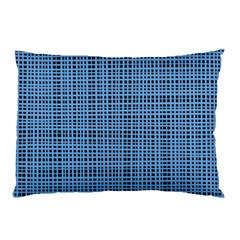 Blue Knitted Pattern Pillow Case