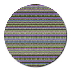 Line Knitted Pattern Round Mousepads by goljakoff
