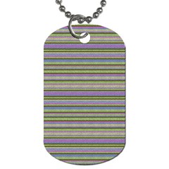Line Knitted Pattern Dog Tag (two Sides) by goljakoff
