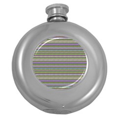 Line Knitted Pattern Round Hip Flask (5 Oz) by goljakoff