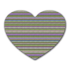 Line Knitted Pattern Heart Mousepads by goljakoff