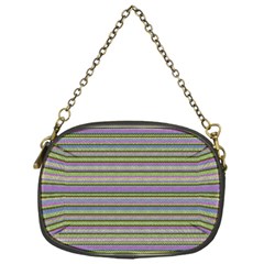 Line Knitted Pattern Chain Purse (one Side) by goljakoff