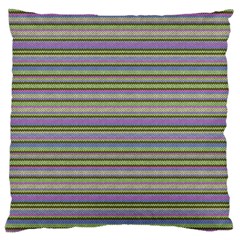 Line Knitted Pattern Large Flano Cushion Case (one Side) by goljakoff