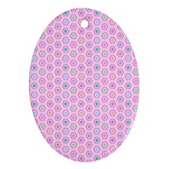 Hexagonal Pattern Unidirectional Ornament (oval)