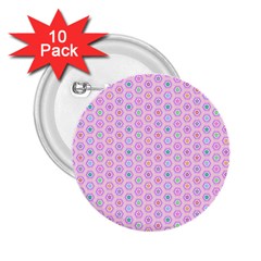 Hexagonal Pattern Unidirectional 2 25  Buttons (10 Pack) 