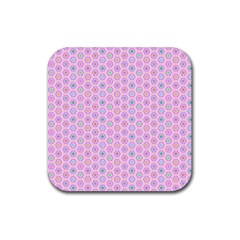 Hexagonal Pattern Unidirectional Rubber Coaster (square) 