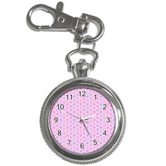 Hexagonal Pattern Unidirectional Key Chain Watches