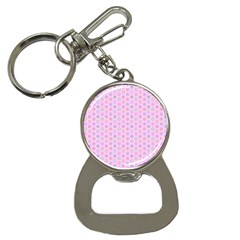 Hexagonal Pattern Unidirectional Bottle Opener Key Chain