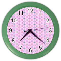 Hexagonal Pattern Unidirectional Color Wall Clock