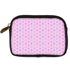 Hexagonal Pattern Unidirectional Digital Camera Leather Case