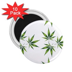 Cannabis Curative Cut Out Drug 2 25  Magnets (10 Pack) 