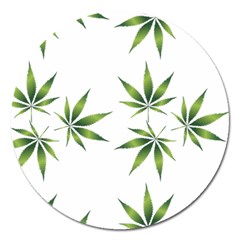 Cannabis Curative Cut Out Drug Magnet 5  (round) by Dutashop