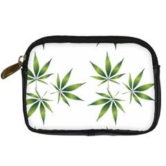 Cannabis Curative Cut Out Drug Digital Camera Leather Case