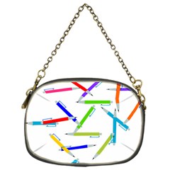 Pen Pencil Color Write Tool Chain Purse (one Side)