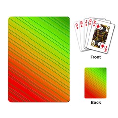 Orange Green Gradient Hunter Playing Cards Single Design (rectangle)