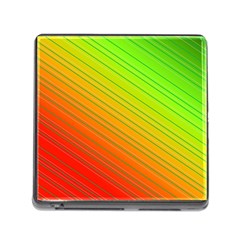 Orange Green Gradient Hunter Memory Card Reader (square 5 Slot)