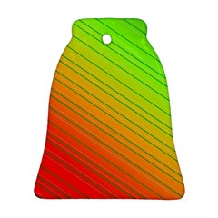 Orange Green Gradient Hunter Ornament (bell)