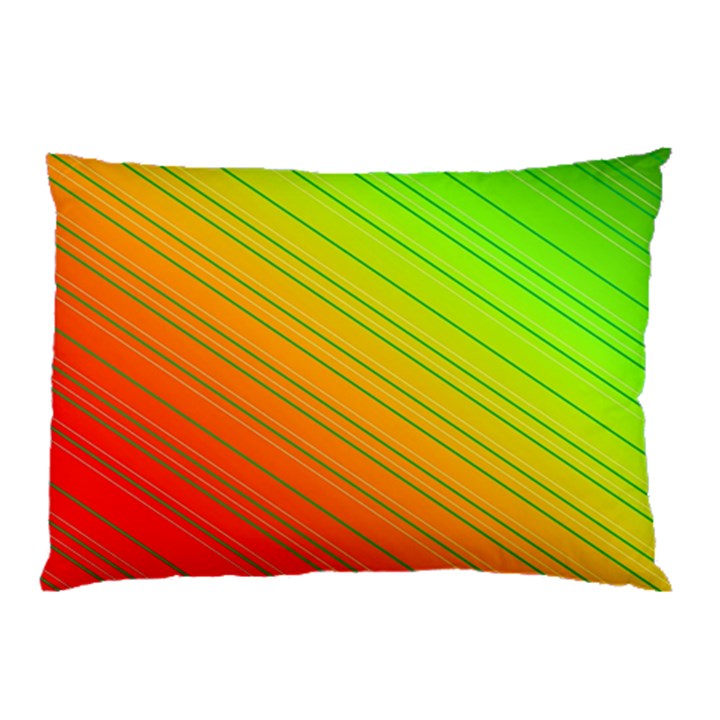 Orange Green Gradient Hunter Pillow Case (Two Sides)