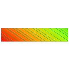 Orange Green Gradient Hunter Small Flano Scarf