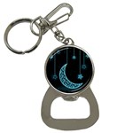 Moon Star Neon Wallpaper Bottle Opener Key Chain Front