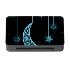 Moon Star Neon Wallpaper Memory Card Reader With Cf