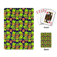 Smiley Background Smiley Grunge Playing Cards Single Design (rectangle)