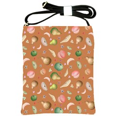 Watercolor fruit Shoulder Sling Bag
