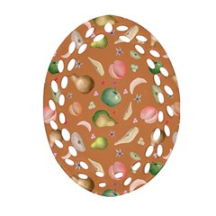 Watercolor Fruit Ornament (oval Filigree) by SychEva
