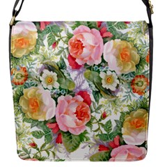 Garden Flowers Flap Closure Messenger Bag (s) by goljakoff