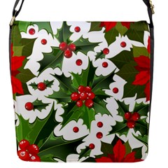 Christmas Berry Flap Closure Messenger Bag (s) by goljakoff