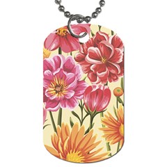 Flowers Dog Tag (one Side) by goljakoff