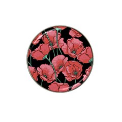 Poppy Flowers Hat Clip Ball Marker (4 Pack) by goljakoff