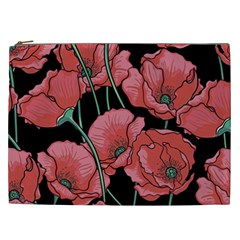 Poppy Flowers Cosmetic Bag (xxl) by goljakoff