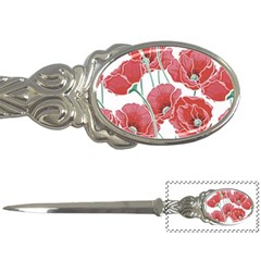 Red Poppy Flowers Letter Opener by goljakoff