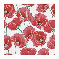 Red Poppy Flowers Medium Glasses Cloth (2 Sides) by goljakoff