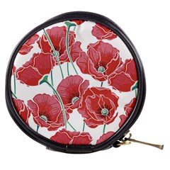 Red Poppy Flowers Mini Makeup Bag by goljakoff