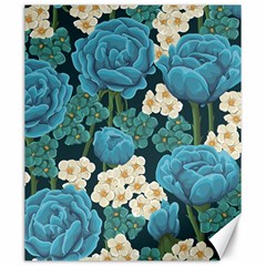 Blue Flowers Canvas 20  X 24  by goljakoff