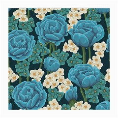 Blue Flowers Medium Glasses Cloth by goljakoff