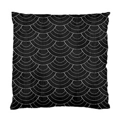 Black Sashiko Pattern Standard Cushion Case (two Sides) by goljakoff