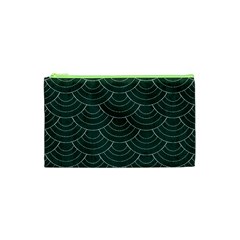 Green Sashiko Pattern Cosmetic Bag (xs) by goljakoff