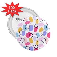 Watercolor Circles  Abstract Watercolor 2 25  Buttons (100 Pack)  by SychEva