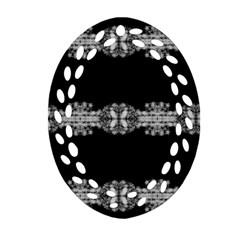 Gfghfyj Oval Filigree Ornament (two Sides)