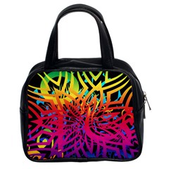 Abstract Jungle Classic Handbag (two Sides) by icarusismartdesigns