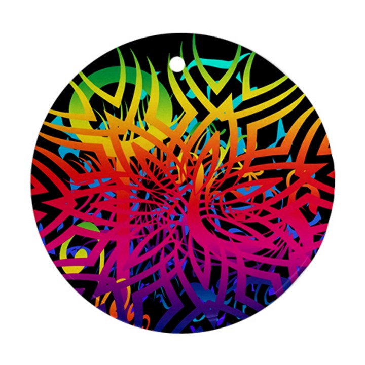 Abstract Jungle Ornament (Round)