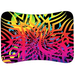 Abstract Jungle Velour Seat Head Rest Cushion by icarusismartdesigns