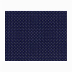 Motif Abstrait Bleu Fonce Small Glasses Cloth