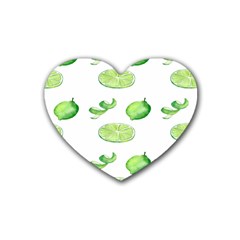 Lemon Rubber Coaster (heart)  by Sparkle