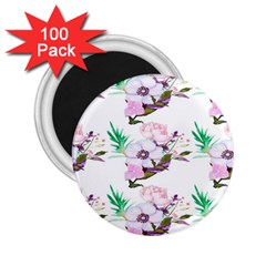 Floral Art 2 25  Magnets (100 Pack)  by Sparkle